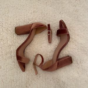 Steve Madden Pink Velvet Heels